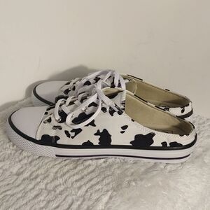 Everglades Cow Print Slipon Sneakers 